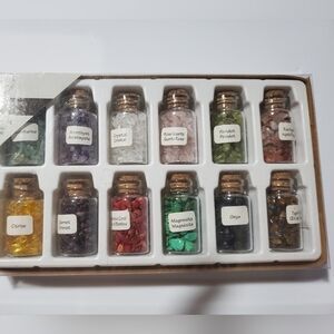 Gemstone Collection Set with Corked Bottles